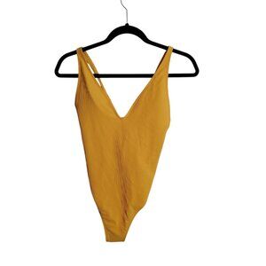 Abercrombie & Fitch‎ Swimsuit  plunge high leg womens Yellow Size Small